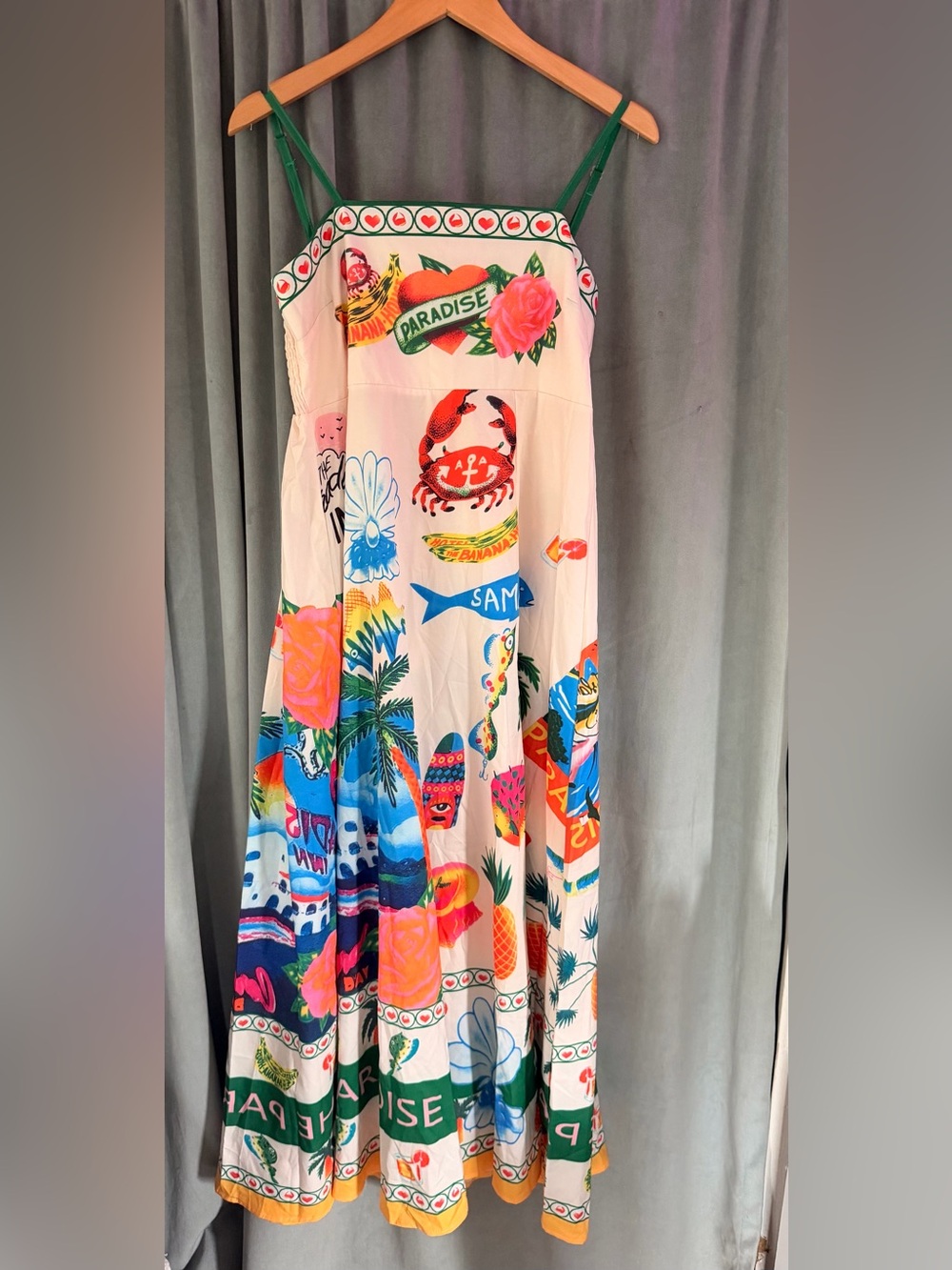 Printed Tropical Dress